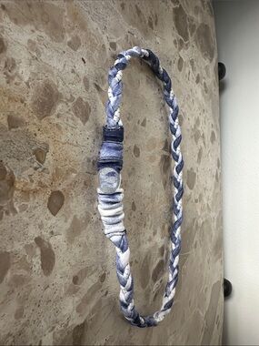 Braided purple and White Lululemon Headband